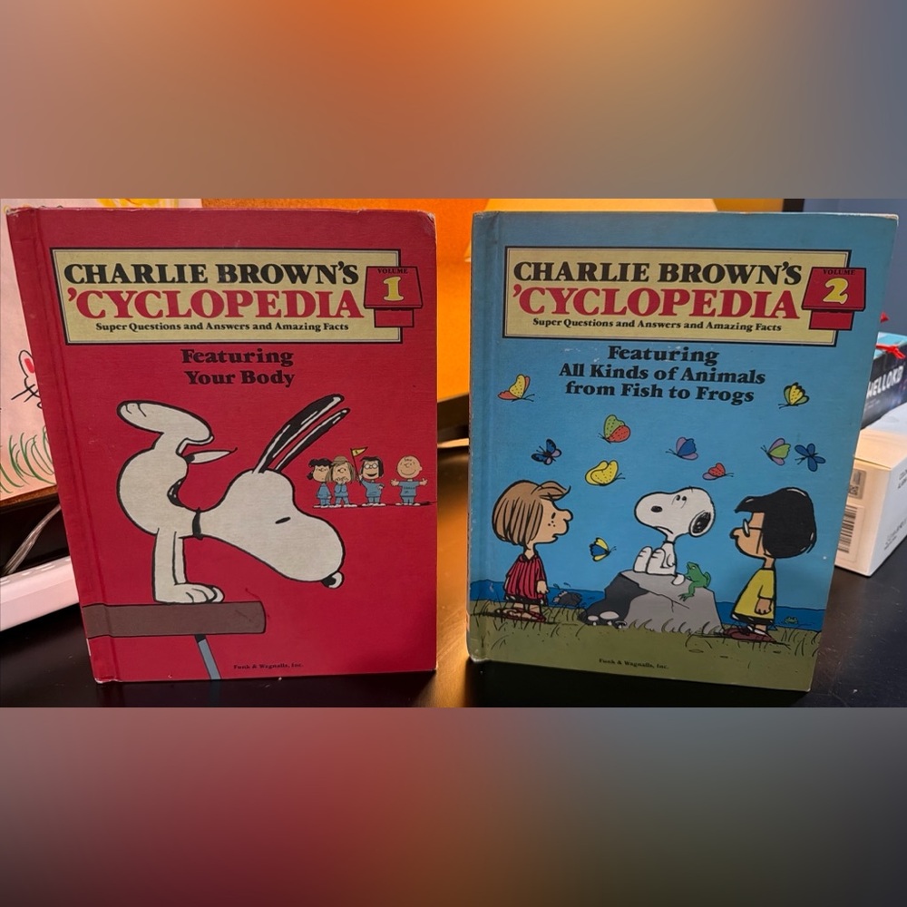 Charlie Brown's 'Cyclopedia Books Vol. 1-4 & 15